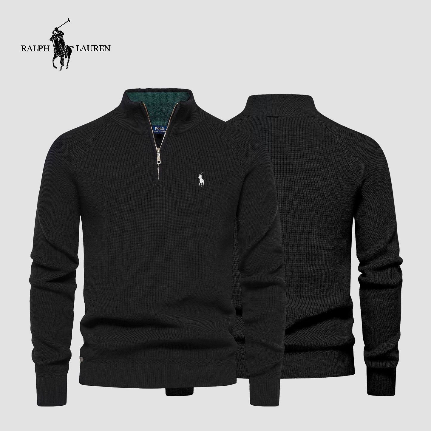 R&L Zipped Collar Sweater (CLEARANCE SALE)