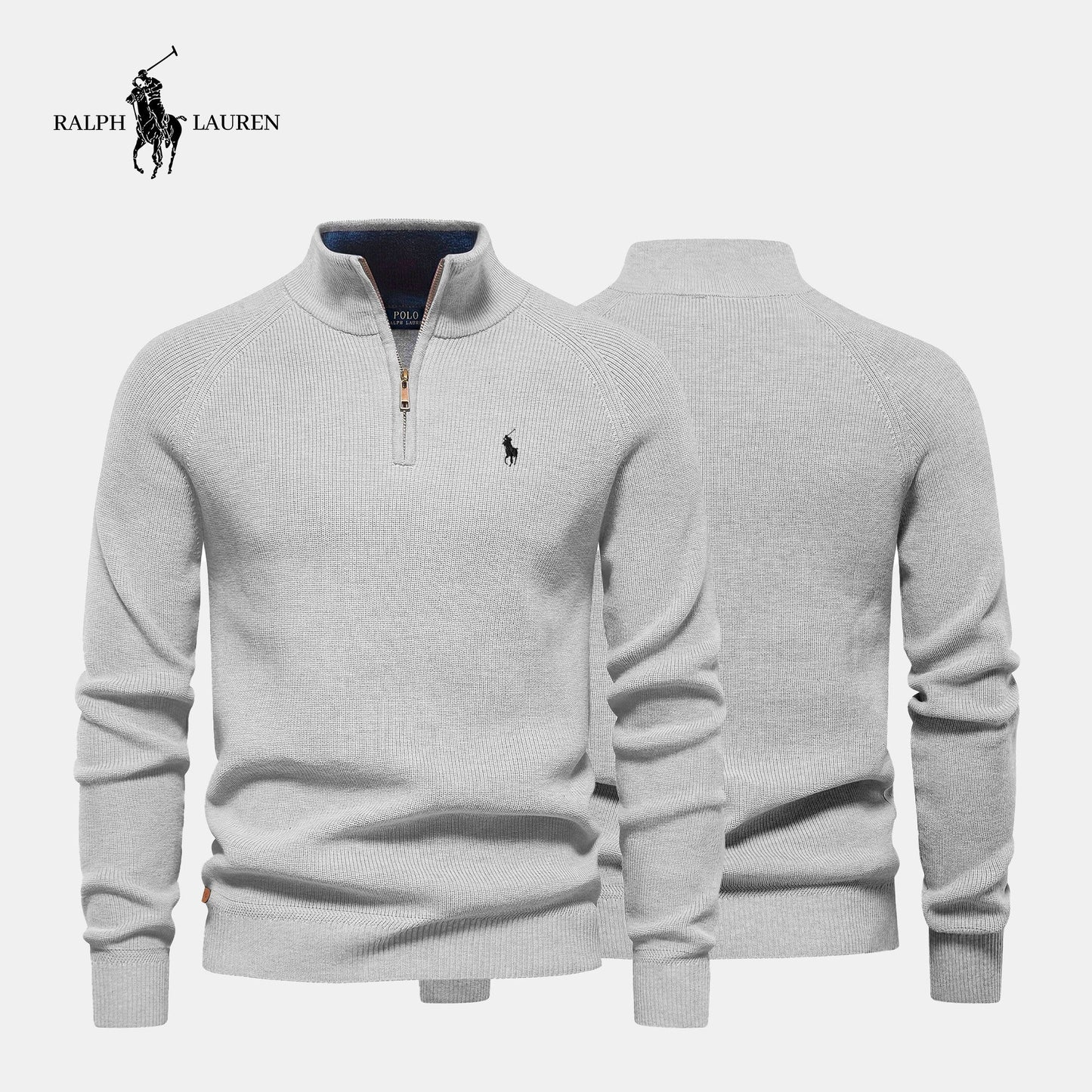 R&L Zipped Collar Sweater (CLEARANCE SALE)