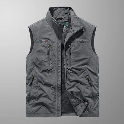 Vincent™ | Multi-Pocket Breathable Classic Cargo Gilet