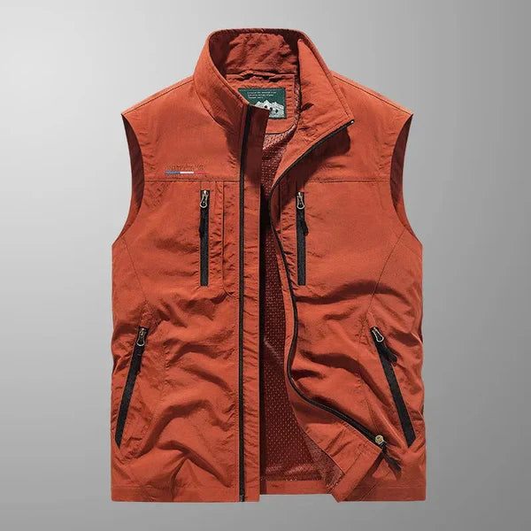 Vincent™ | Multi-Pocket Breathable Classic Cargo Gilet