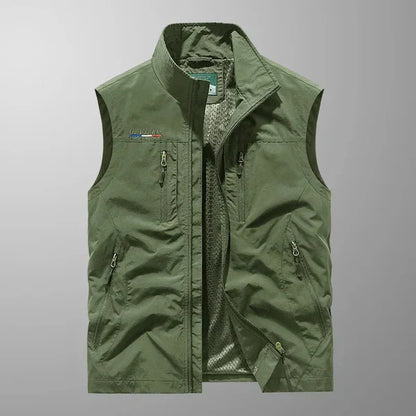 Vincent™ | Multi-Pocket Breathable Classic Cargo Gilet