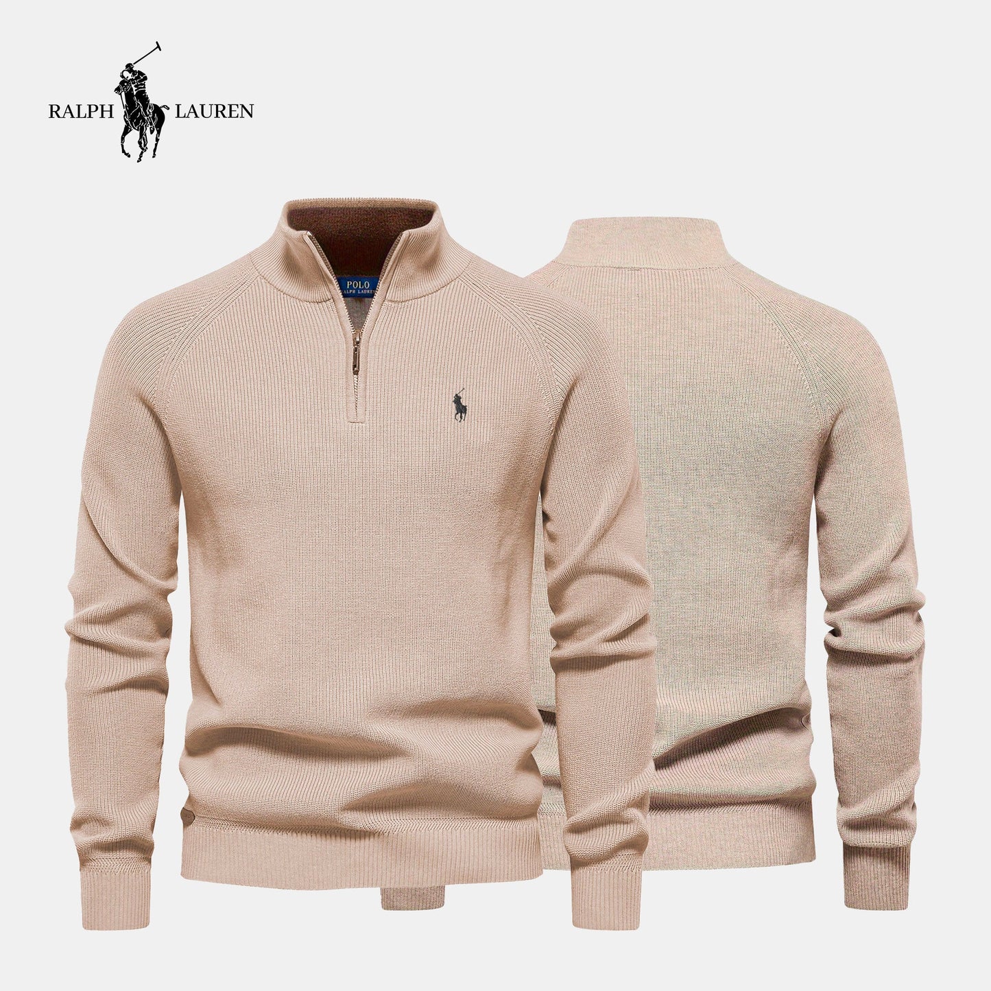 R&L Zipped Collar Sweater (CLEARANCE SALE)