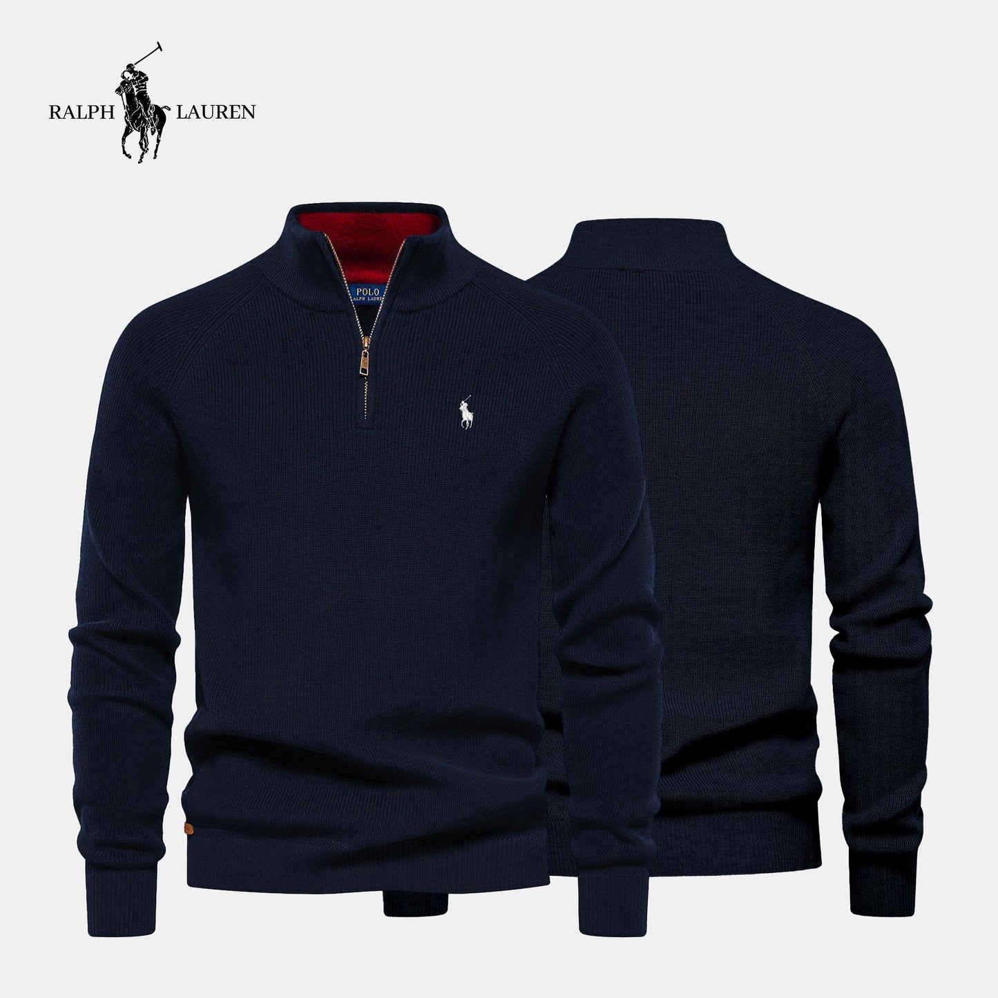 R&L Zipped Collar Sweater (CLEARANCE SALE)
