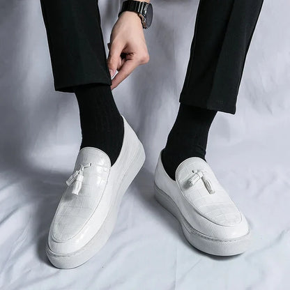 B0SS™ Croc Prestige - Luxe Tassel Loafers