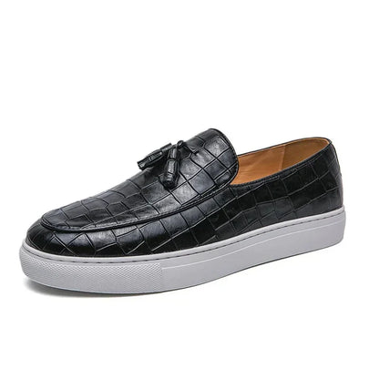 B0SS™ Croc Prestige - Luxe Tassel Loafers