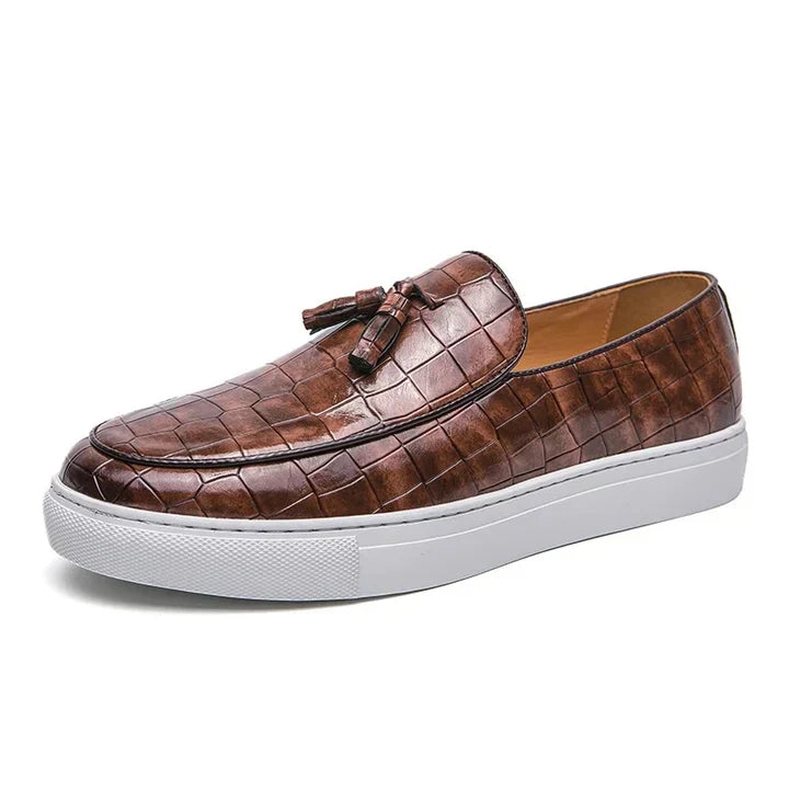 B0SS™ Croc Prestige - Luxe Tassel Loafers